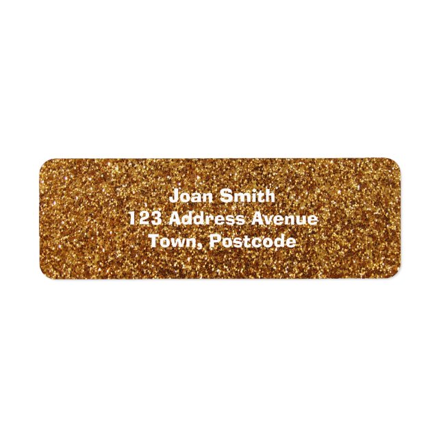 Faux Gold glitter graphic (Front)