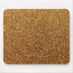 Faux Gold glitter graphic Mouse Mat