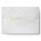 Faux gold glitter liner & return address grey