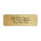 Faux Gold Glitter - Return Address Labels
