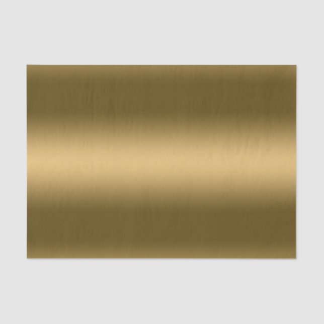 Faux Gold Gradient Metallic Tissue Paper (Front)