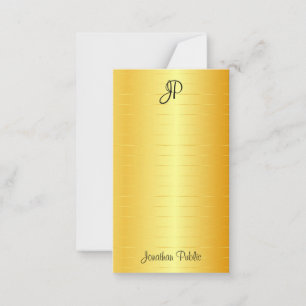 Faux Gold Handwritten Script Monogram Template