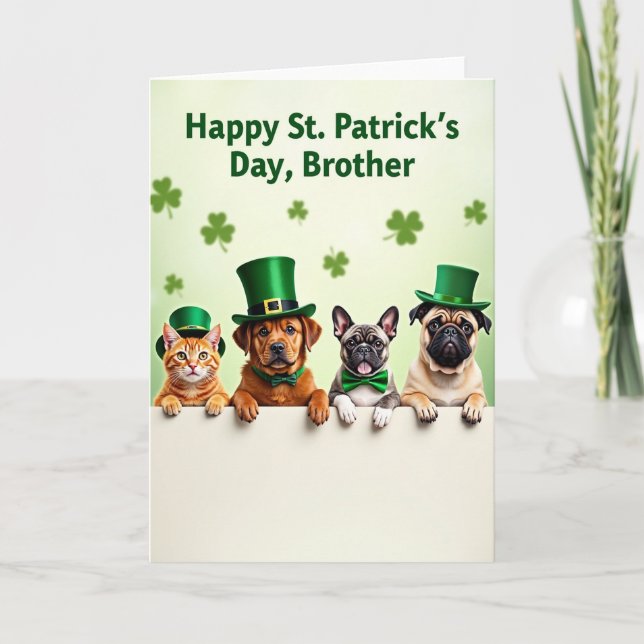 Faux Gold Holiday Friends Card (Front)