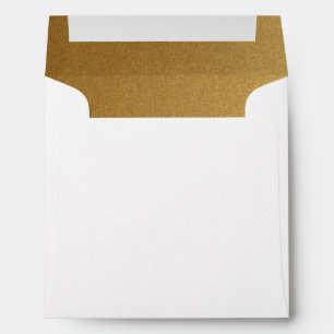 FAUX GOLD INSIDE SQUARE ENVELOPE