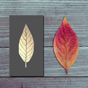 Faux Gold Leaf Business Card