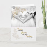 Faux Gold Leaf for Bride and Groom