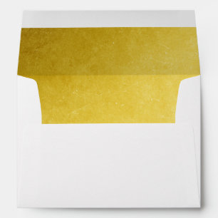 Faux Gold Lined Envelope