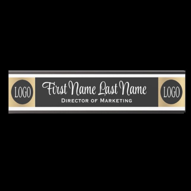 Faux Gold Logo Office Door Signs (Creator Uploaded)