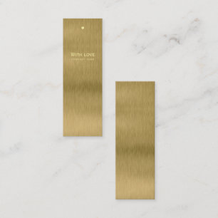Faux Gold Metal Texture Gift Tags