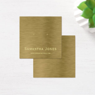 Faux Gold Metal Texture Jewellery Display Card