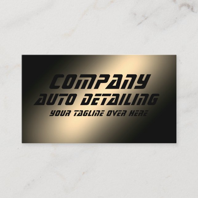 Faux gold metallic  business card (Front)