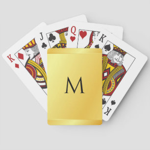 Faux Gold Metallic Look Blank Template Custom Playing Cards