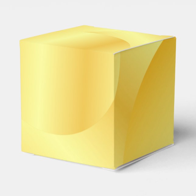 Faux Gold Metallic Look Elegant Modern Template Favour Box (Back Side)