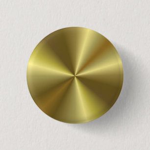 Faux Gold Metallic Look Glamorous Blank Template 3 Cm Round Badge