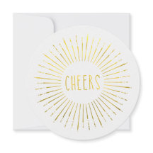 Faux Gold New Year Party Invitation