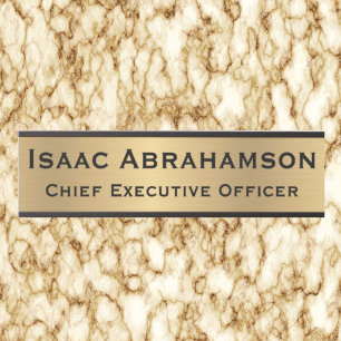 Faux Gold Office Door Sign Signs  Name Plate