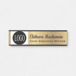 Faux Gold Office Door Sign Signs Your Logo Here