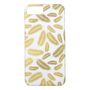 Faux Gold Palm Leaves Pattern iPhone 8/7 Case