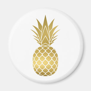 Faux Gold Pineapple Magnet