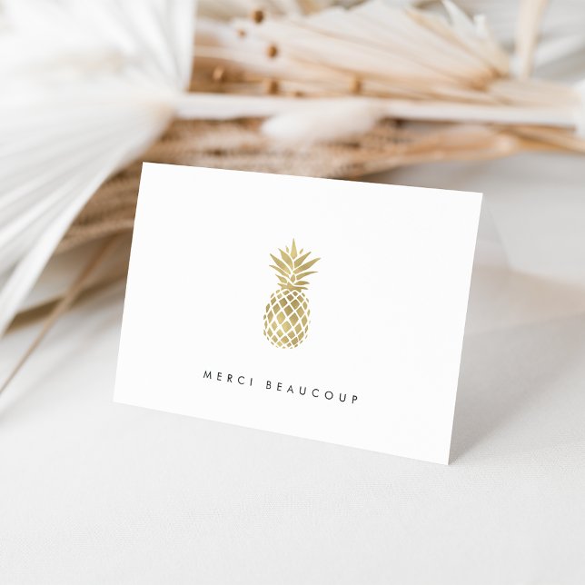 Faux Gold Pineapple Thank You (Creator Uploaded)