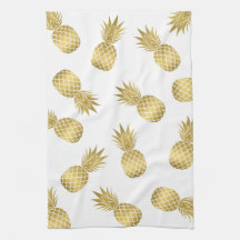 Faux Gold Pineapples