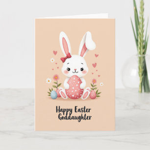 Faux Gold Rabbit Egg Holiday Card