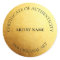 Faux Gold Seal Certificate of Authenticity Art