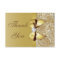 Faux Gold Sequins and Bow Wedding Thank You