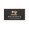 Faux Gold Sewing Machine Seamstress Calling Card