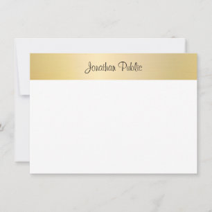 Faux Gold Template Handwritten Script Elegant