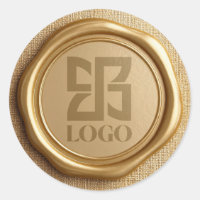 Faux Gold Wax Elegant Business Logo Brand