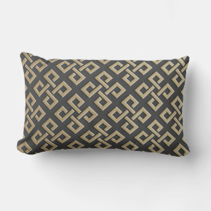 Faux Golden Metallic Pattern throw pillows