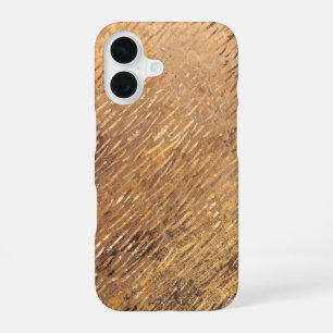 Faux Golden Strokes Christmas iPhone 16 Case