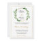 Faux Golden Wreath Wedding Invitation
