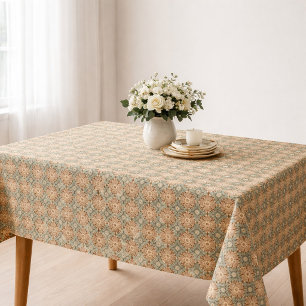 Faux Granny Square Doily Crochet Pattern Tablecloth