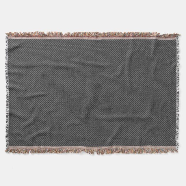 Faux Gray Jeans Denim Throw Blanket (Front)