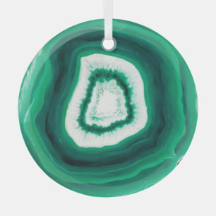 Faux Green Agate Glass Oraments Tree Decoration