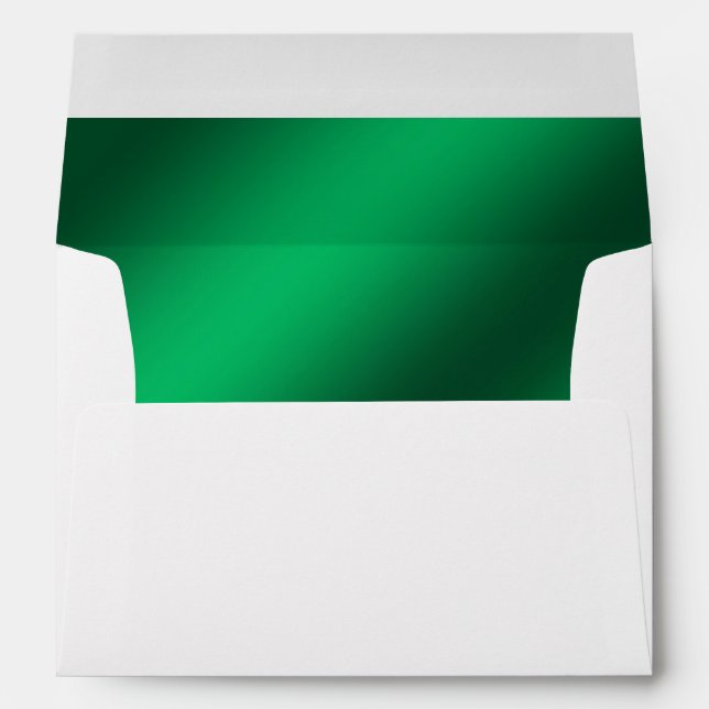 Faux Green Foil Lined Envelope (Back (Bottom))