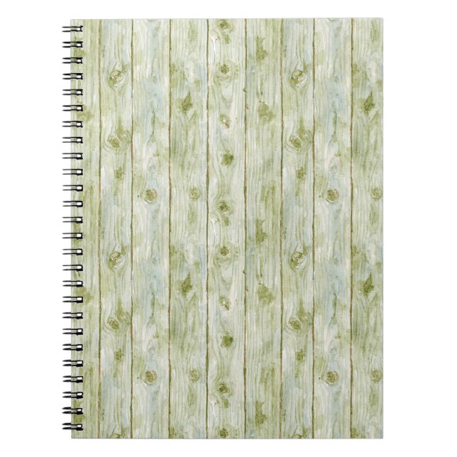 Faux Green Wood Notebook (Front)