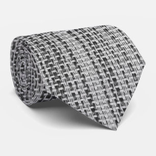 Faux Grey Cotton Neck Tie
