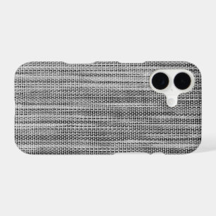 Faux Grey Fabric Cloth iPhone Case Gift