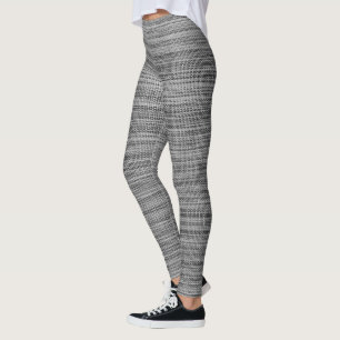 Faux Grey Fabric Leggings