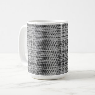 Faux Grey Fabric Mug
