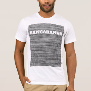 Faux Grey Patch Design T-Shirt Bangaranga Text