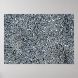 Faux Grey Sparkle Poster