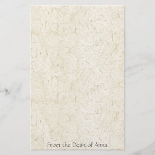 Faux Handmade Paper Manuscript Look Stationery