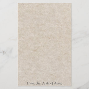 Faux Handmade Paper Manuscript Look Stationery