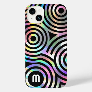 faux holographic abstract circles iPhone 14 plus iPhone 14 Plus Case