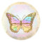 faux holographic butterfly logo