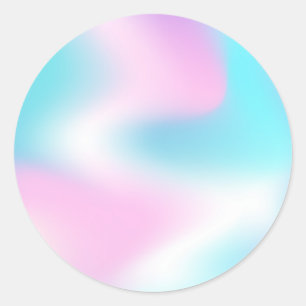 Faux Holographic Custom Classic Round Sticker